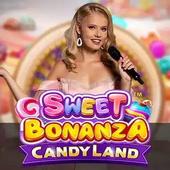 Sweet Bonanza CandyLand slot logo by Pragmatic Play at Boomerang Casino