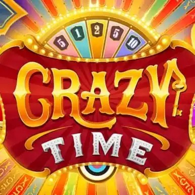 Official Live Dealer logo: Crazy Time by Evolution at Boomerang Casino