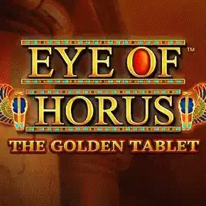Megaways logo of Eye of Horus The Golden Tablet Megaways from Blueprint Gaming at Boomerang Casino