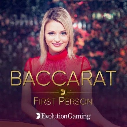 First Person Baccarat casino game by Evolution – featured logo at Boomerang Casino