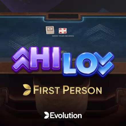 First Person Hi Lo logo by Evolution at Boomerang Casino