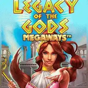 Legacy of Gods Megaways logo by Blueprint Gaming Boomerang Casino