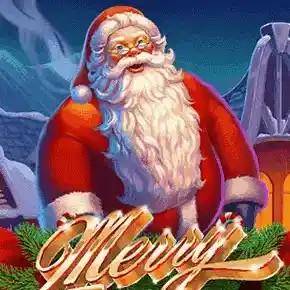 Merry Megaways logo by Iron Dog Studio at Boomerang Casino