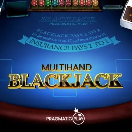 Multihand Blackjack online game logo by Pragmatic Play on boomerangcasino-gr.com.gr