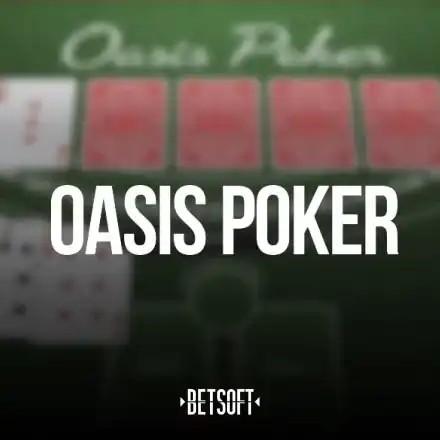 Oasis Poker logo by Betsoft Gaming at Boomerang Casino